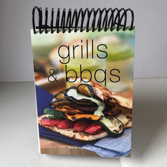 GRILLS & BBQS Flame-Cooked Flavor Top Spiral Cookbook Stand Bay Books Color - Picture 11 of 12
